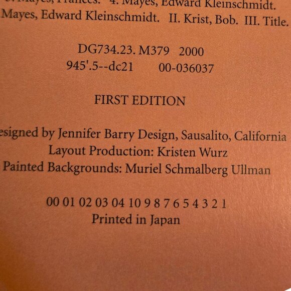 In Tuscany By Frances Mayes Hardcover Photography Book First Edition - Picture 16 of 16